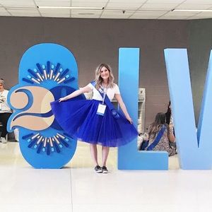 Royal blue Tutu skirt